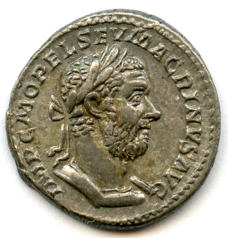 Macrinus. Denaari. Rooma, 217 jKr.